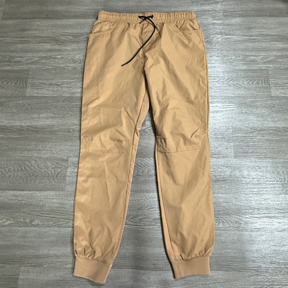 Southpole Mens Standard Issue Joggers Tan Khaki Polyester Pants Size L 0204630-0